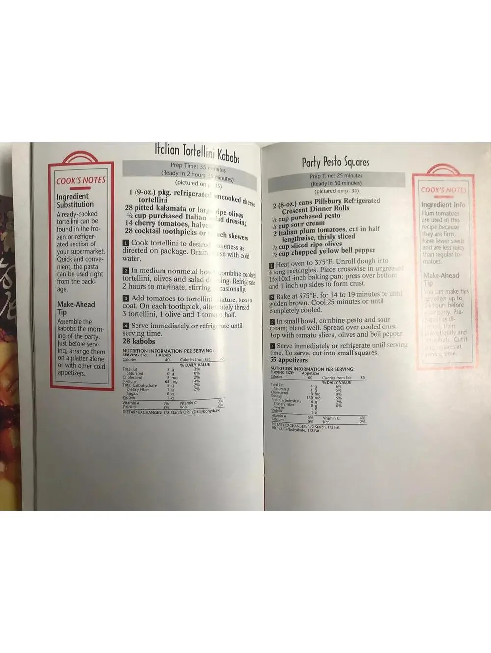 Vintage Pillsbury Cookbook Lot: 1980s-90s Recipe Books